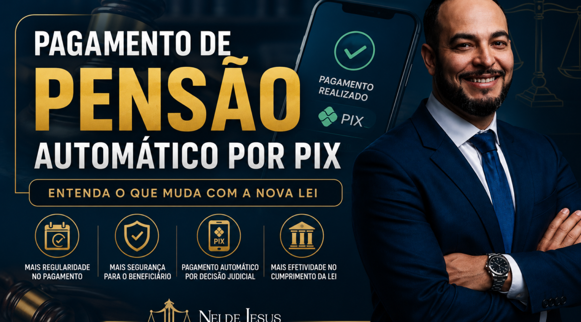 Pagamento de pensão automática por pix