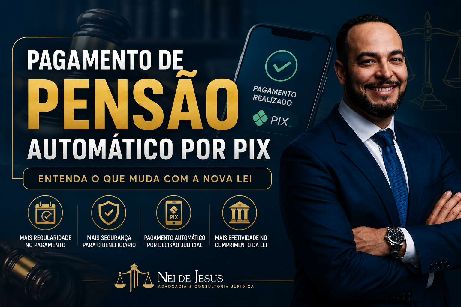 Pagamento automático da pensão alimentícia por Pix: entenda o que muda com a nova lei